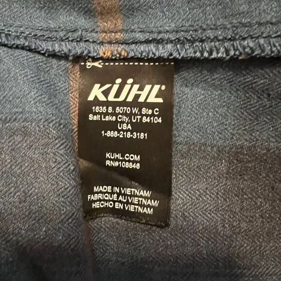 KUHL Sam Adams Flannel Shirt - like new! Size L - Picture 2 of 11